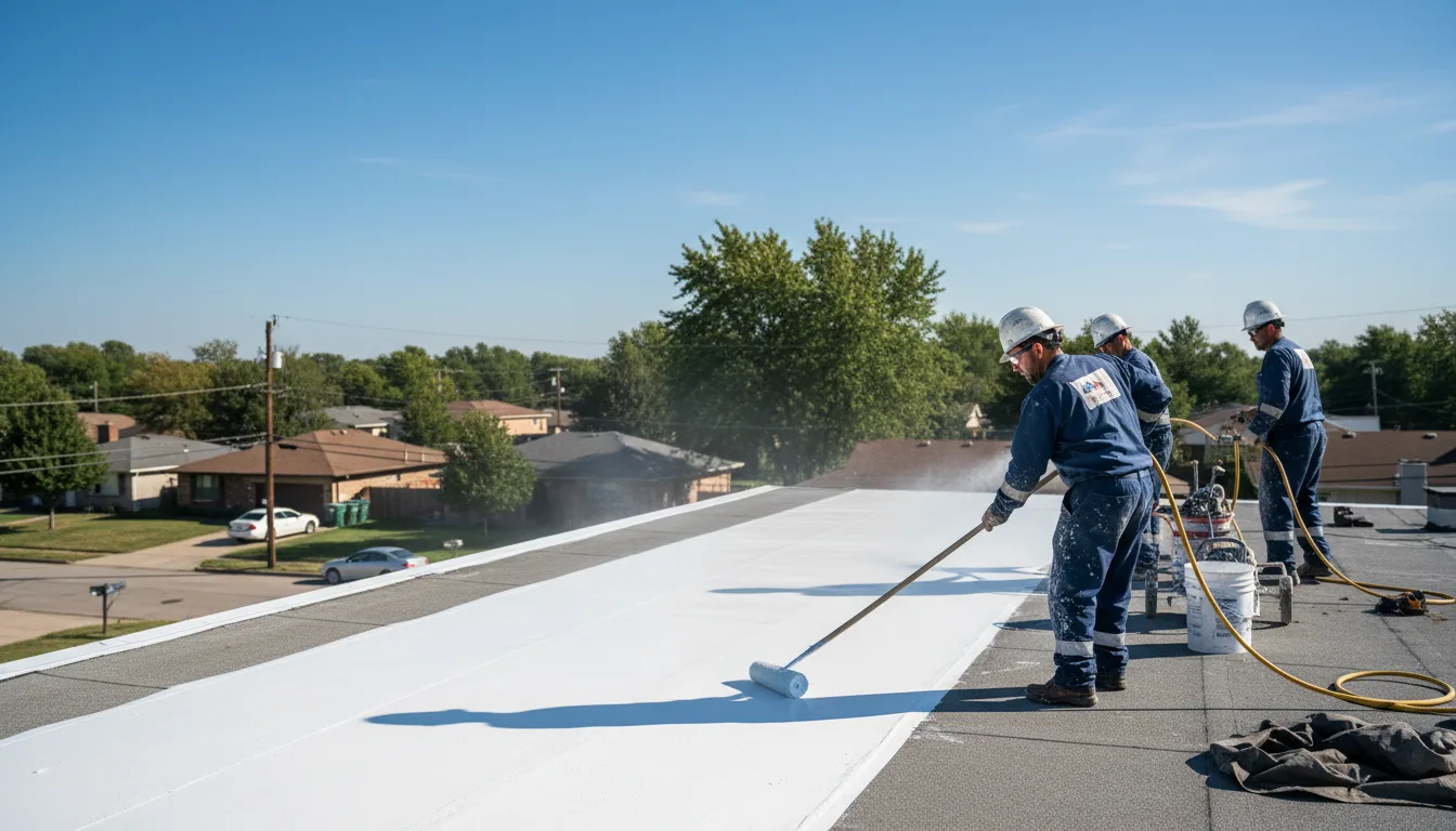 Commercial roof coating in Masonville, NY near me